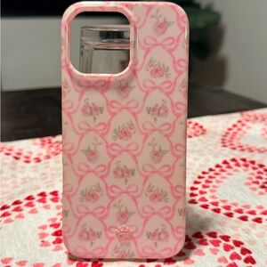 Velvet Caviar Pink Floral Phone Case iPhone 16 Pro Max